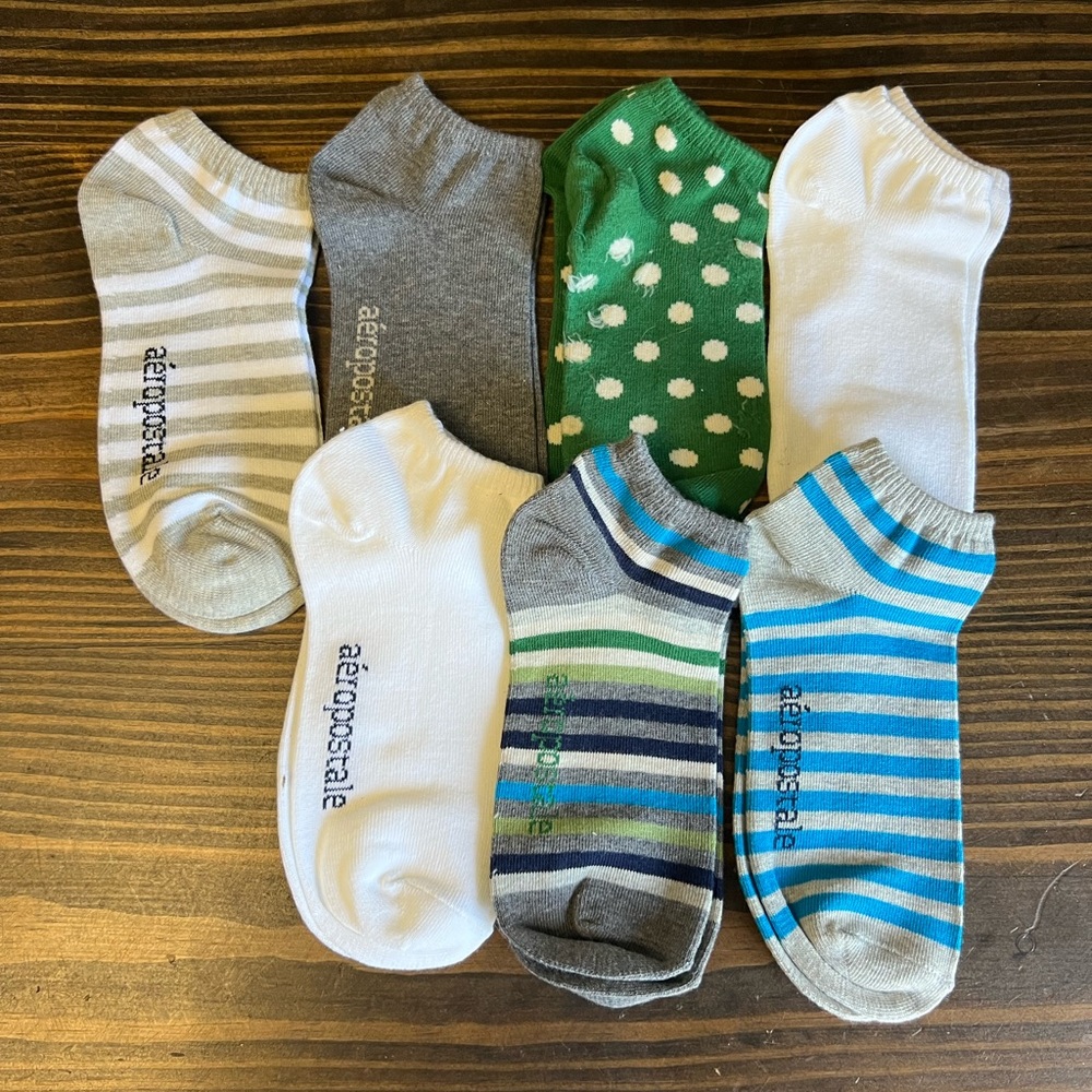 Aeropostale Colorful Ankle Socks Collection